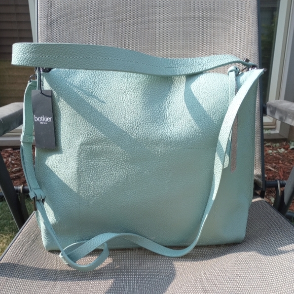 Botkier "Hudson" Hobo in River Blue Leather - Picture 2 of 14